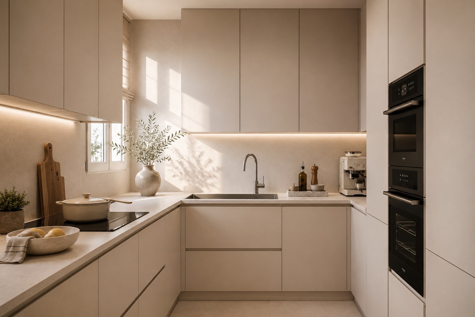 Cocina — render referencia
