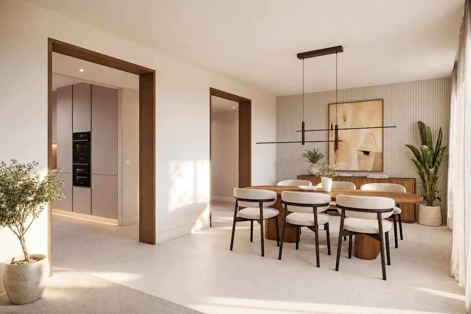 Comedor — render referencia