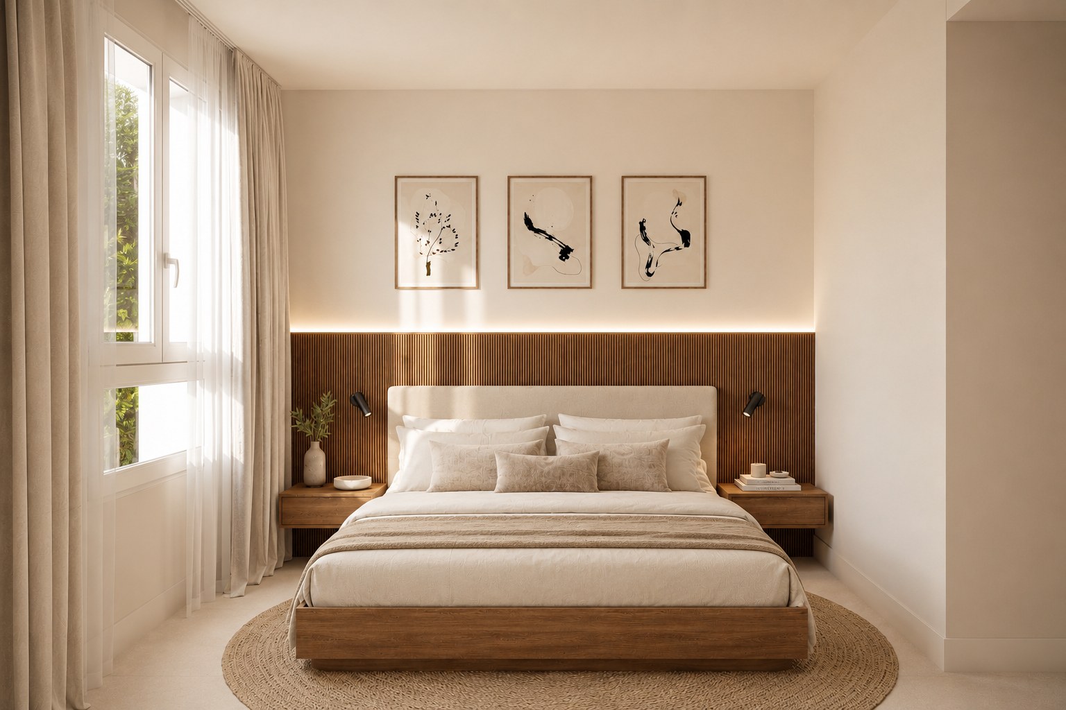 Dormitorio — render referencia